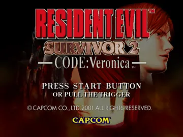 Gun Survivor 2 - Biohazard - Code - Veronica (Japan) (With GunCon2) screen shot title